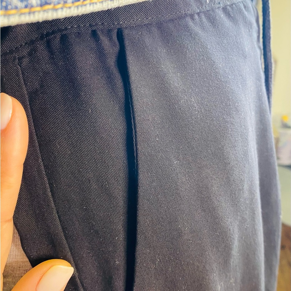 Zara Black Drop Crotch Cargo Jogger Pants NWT Small Utility Pocket - Picture 11 of 15